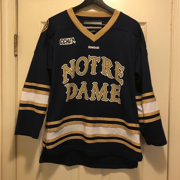 notre dame youth hockey jersey